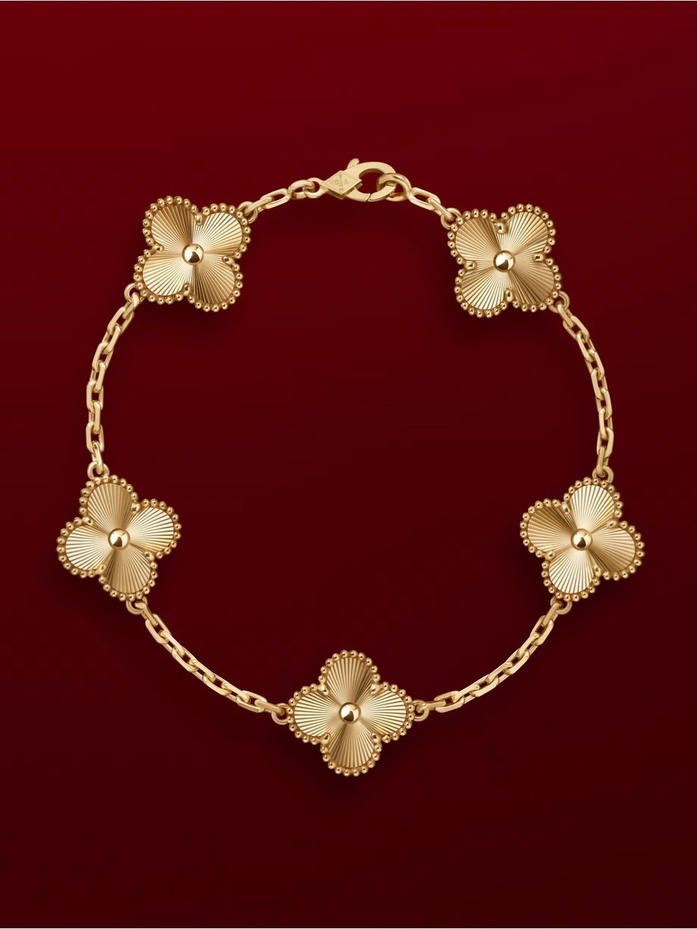 Gold Clover Pendant  Bracelet Luxury Bracelet